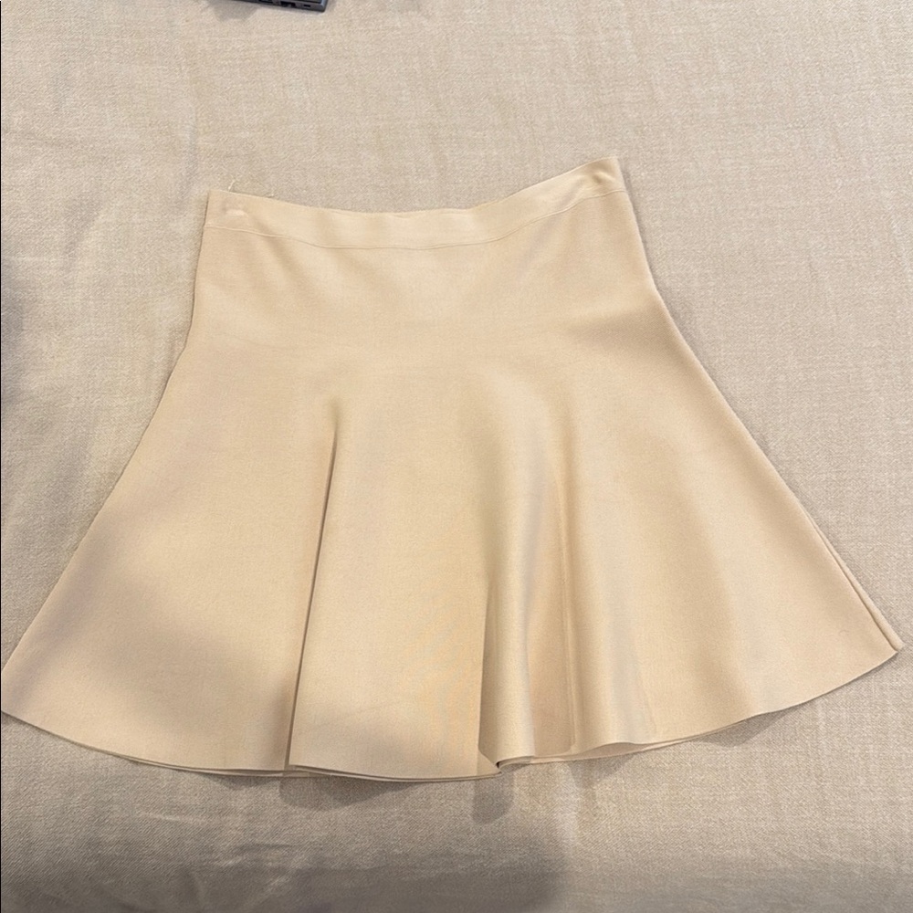 BCBG Elegant Cream Skirt